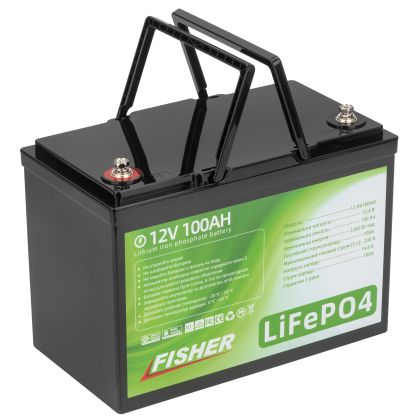 Літій-ферумний акумулятор Fisher LIFEPO4 12V100Ah FT12100 по лучшей цене - 9353 грн