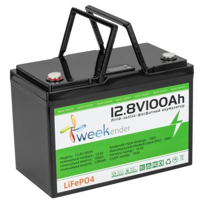 Літій-ферумний акумулятор Weekender LIFEPO4 12V100Ah FT12100 W по лучшей цене - 0 грн